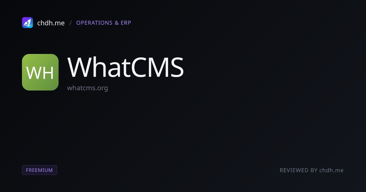 WhatCMS