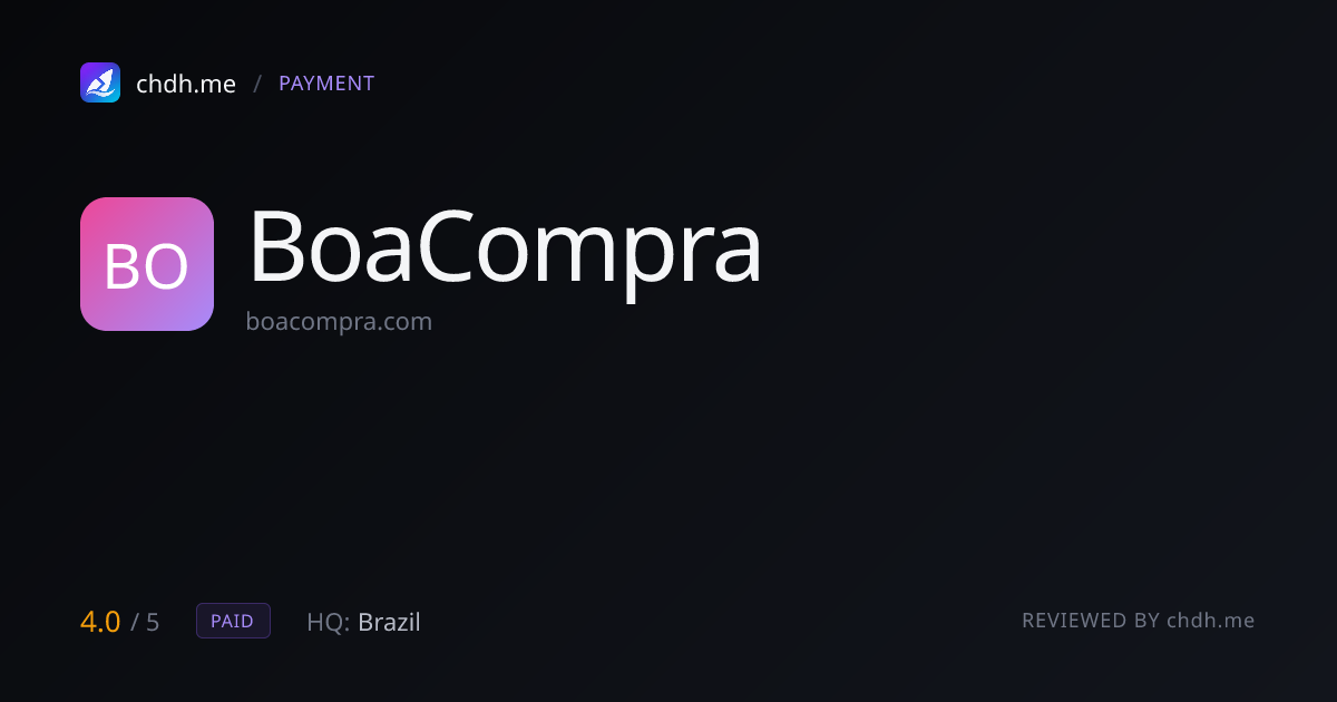 BoaCompra（PagSeguro UOL 旗下）
