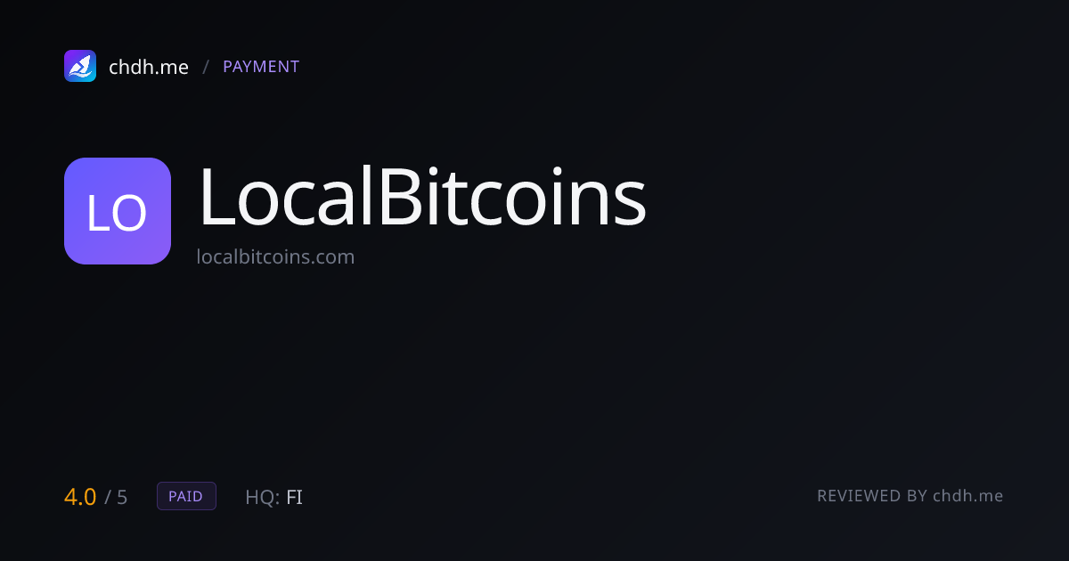 LocalBitcoins