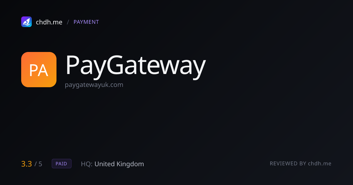 PayGateway(英国跨境支付)