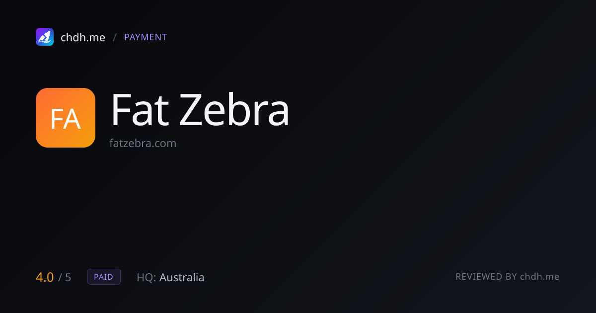 Fat Zebra