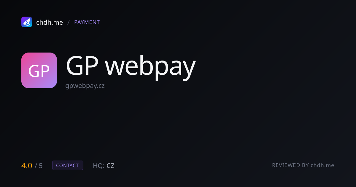 GP webpay
