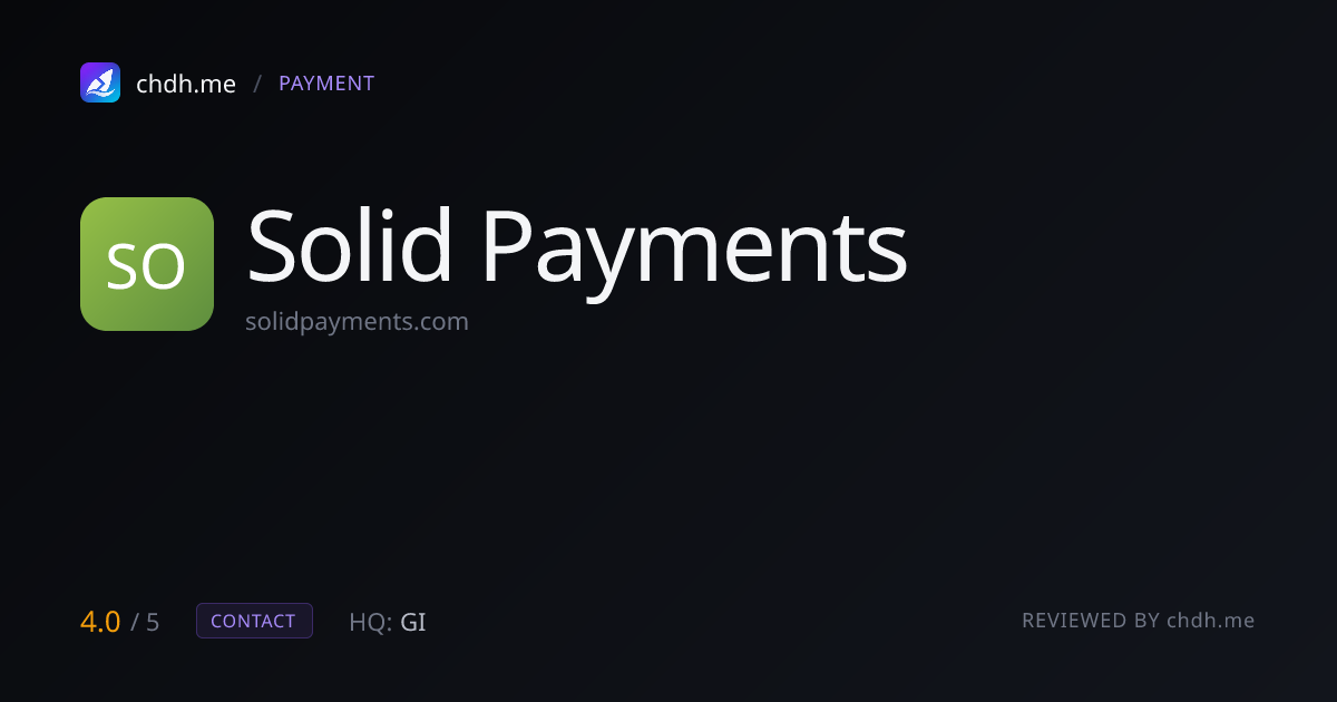 Solid Payments
