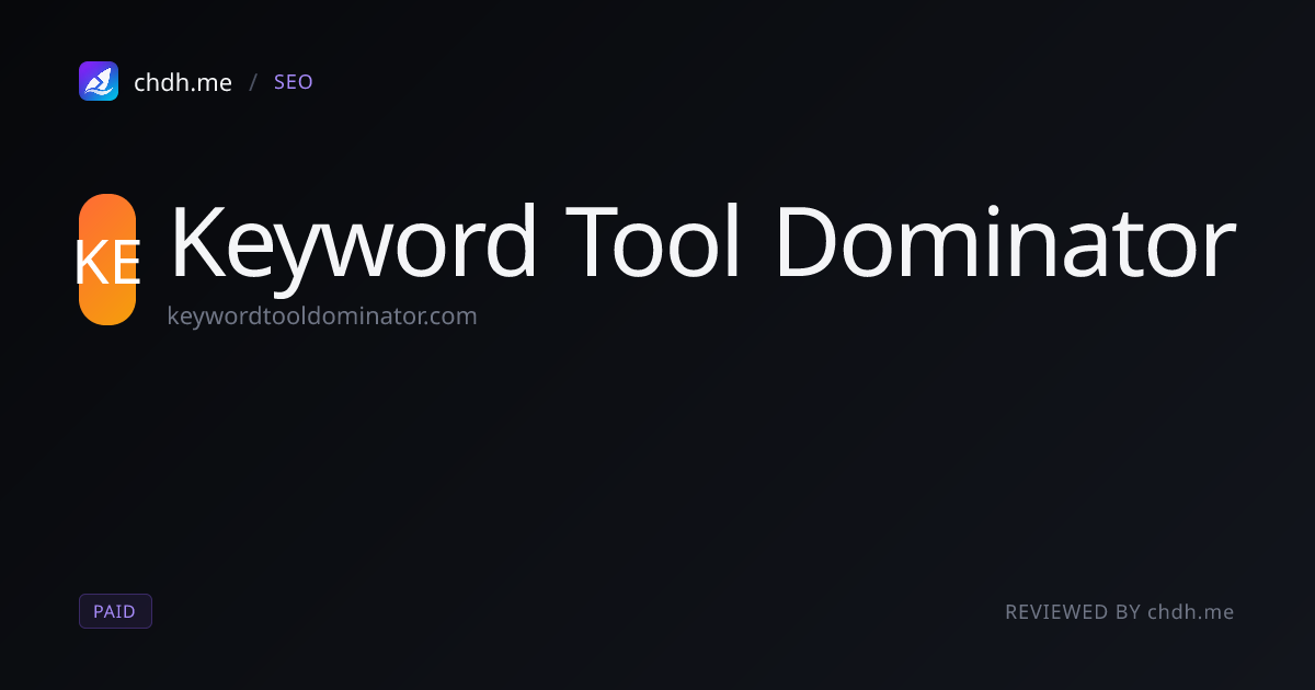 Keyword Tool Dominator