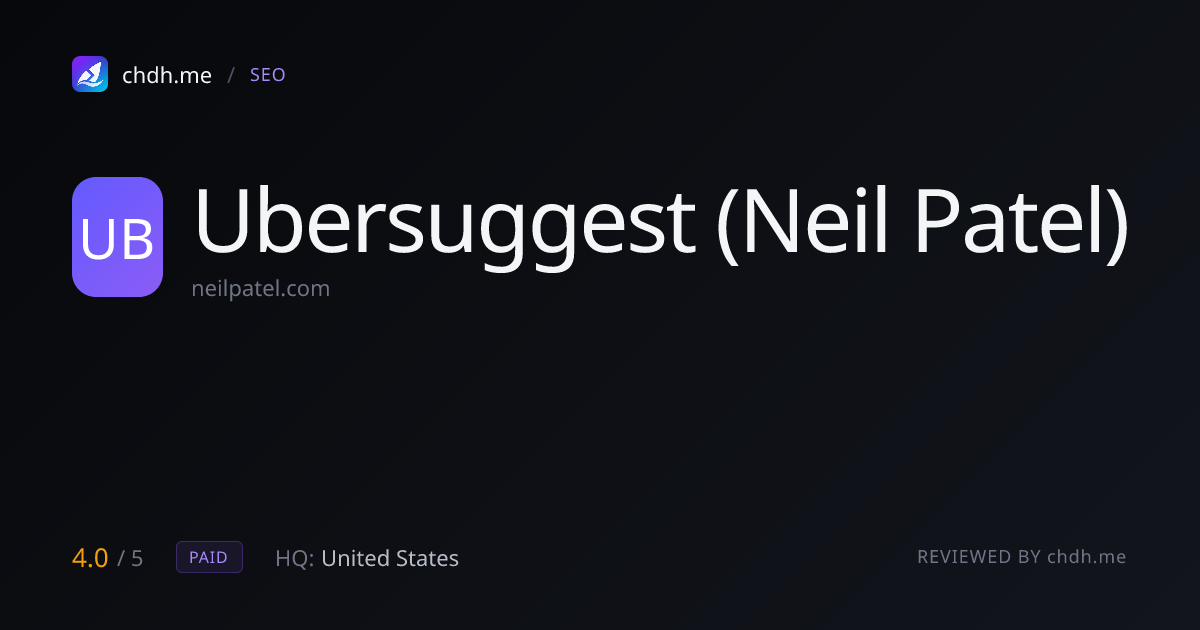 Ubersuggest
