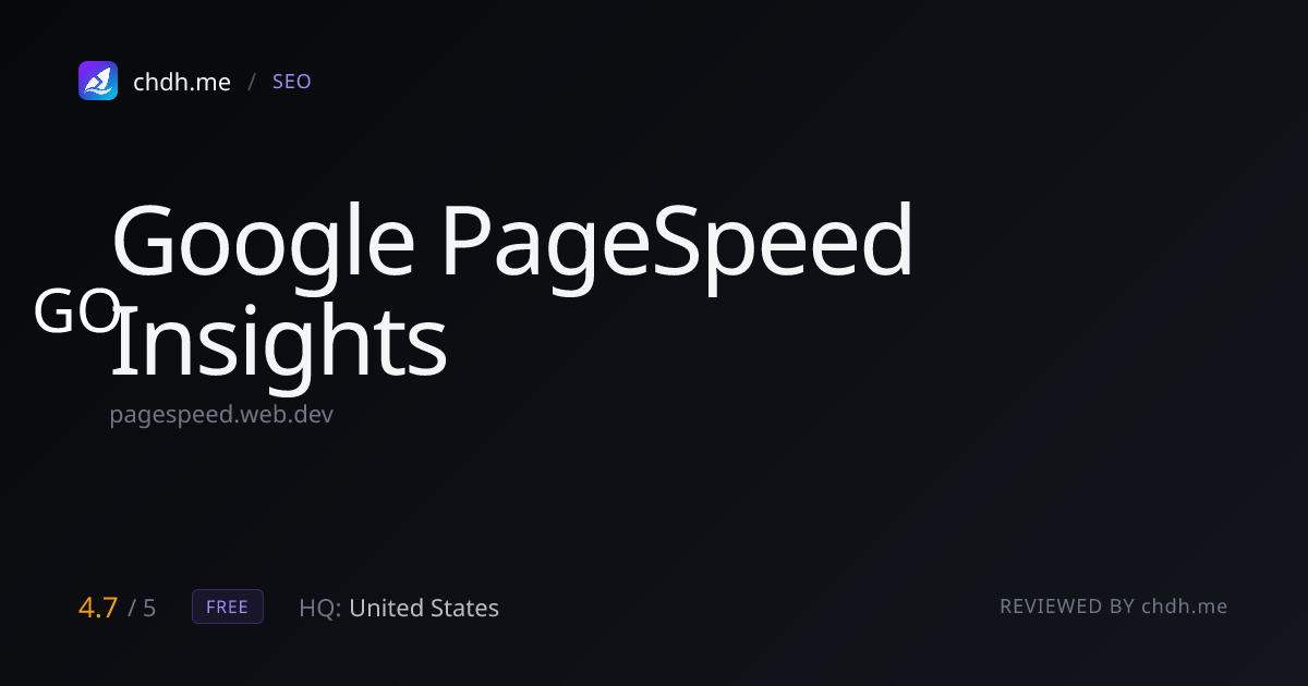 Google PageSpeed Insights
