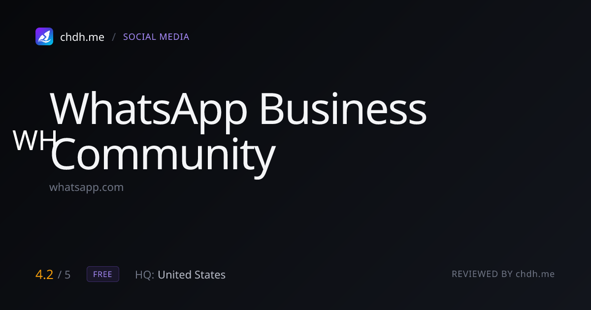 WhatsApp 商家社群