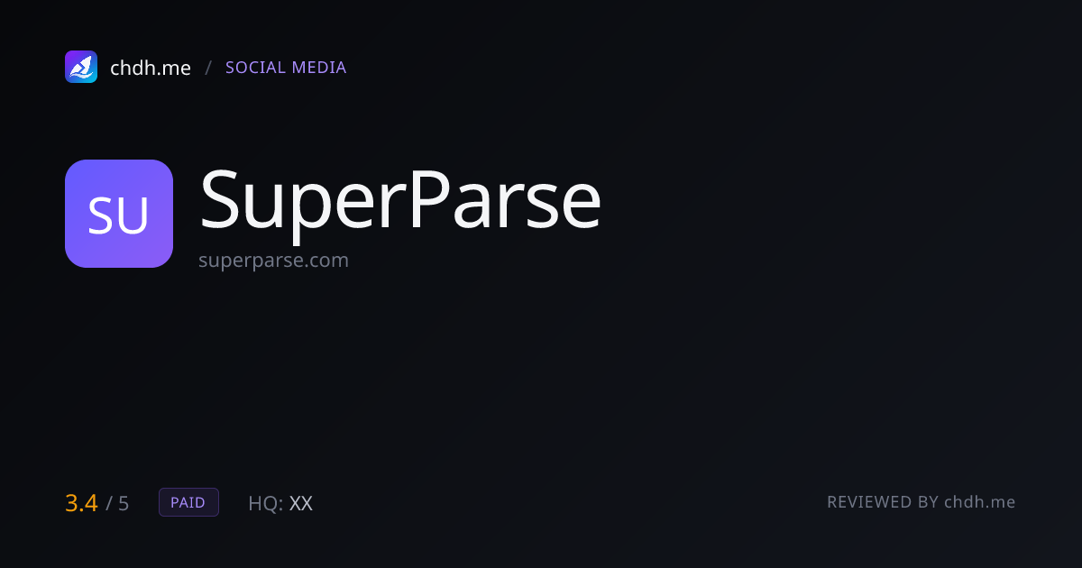 SuperParse(IG 数据分析)