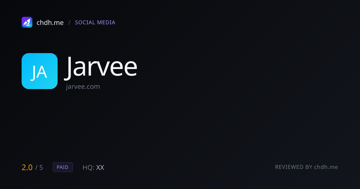 Jarvee(已下线)