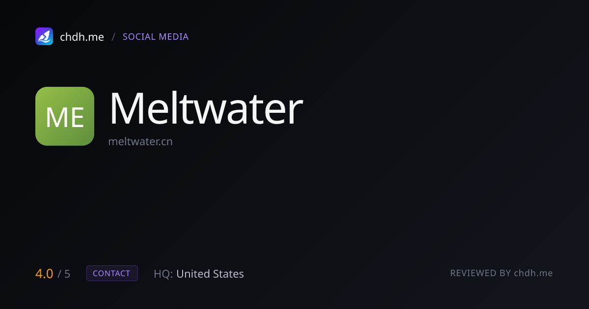 Meltwater