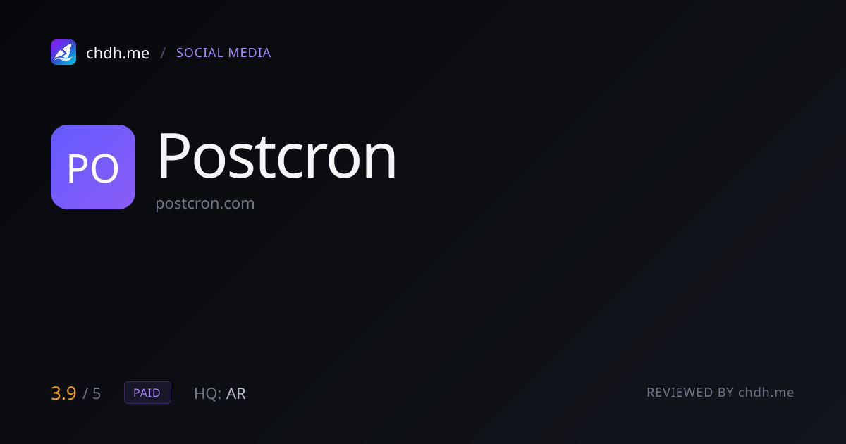 Postcron