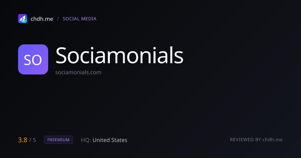 Sociamonials
