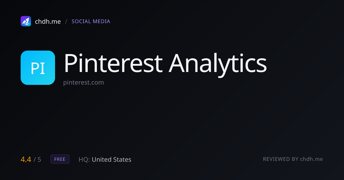 Pinterest Analytics