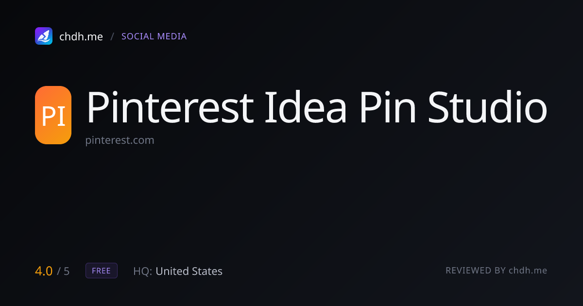 Pinterest Idea Pin Studio