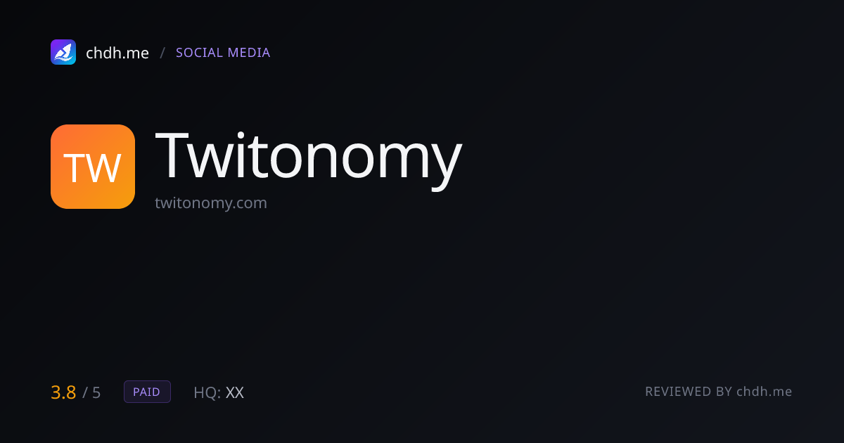 Twitonomy