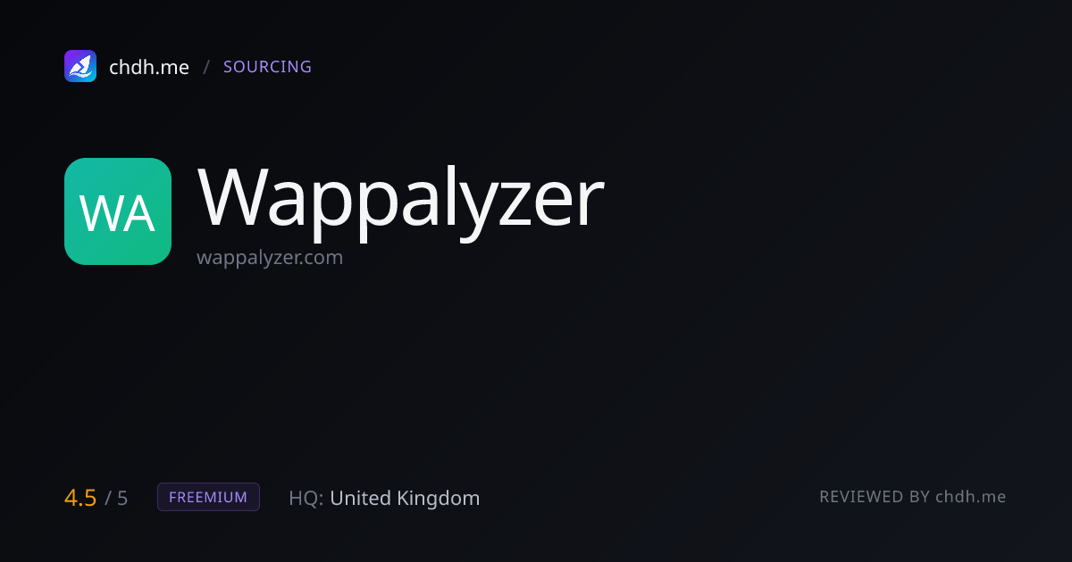 Wappalyzer