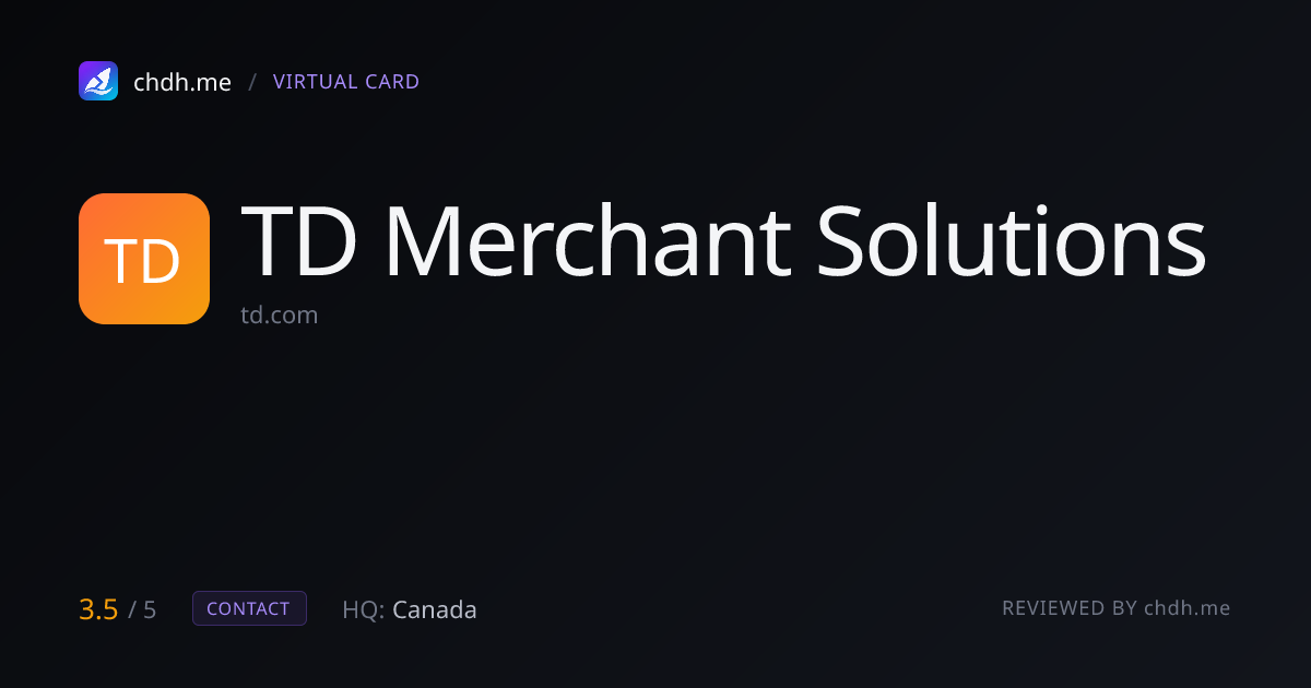 TD Merchant Solutions