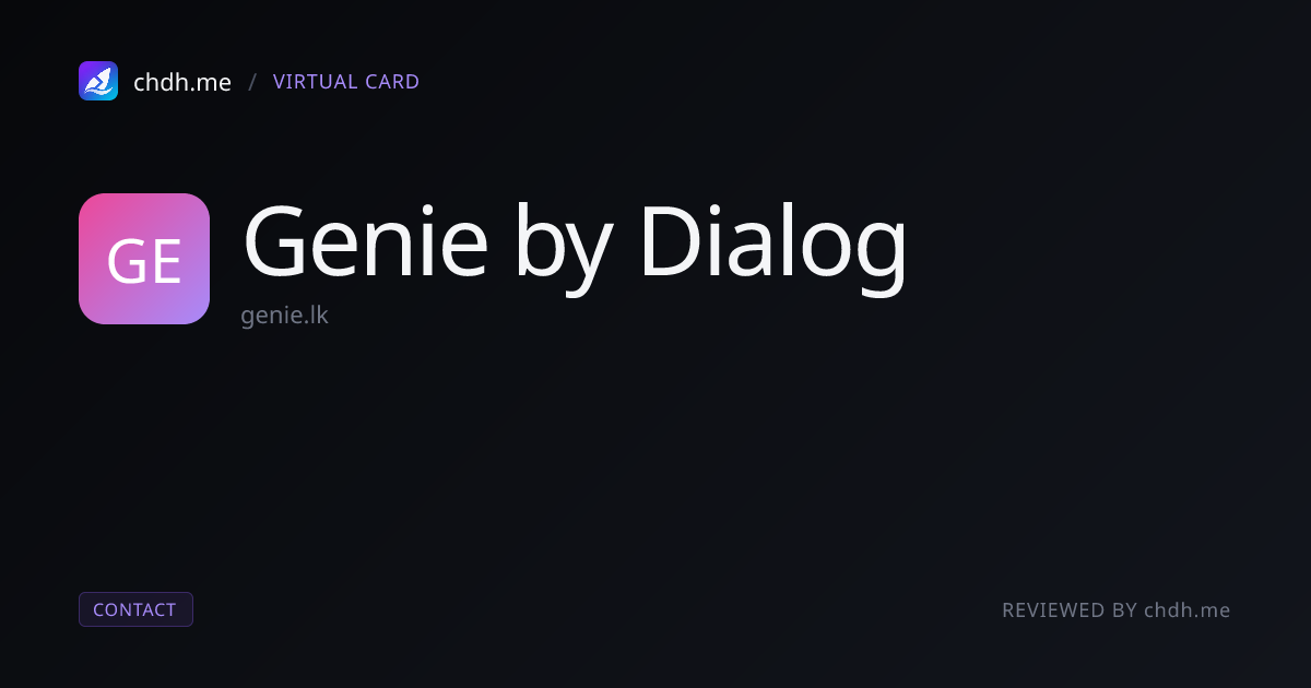 Genie by Dialog